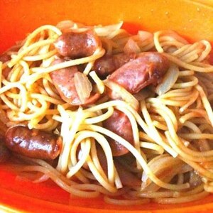 シリコンスチーム鍋でナポリタン風パスタ